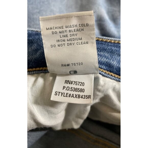 BKE Payton Jeans Womens 28x32 Blue Mid Rise Ankle Skinny Raw Hem Faded Whiskered - Picture 9 of 9